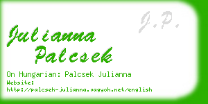 julianna palcsek business card